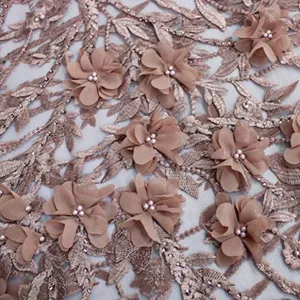 3D Floral Lace Dusty Pink
