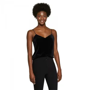 A New Day Women's Adjustable Strap V-Neck Velour Cami Camisole Tank Top