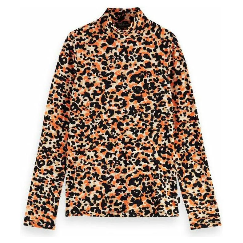 All-Over Printed High-Neck Tee