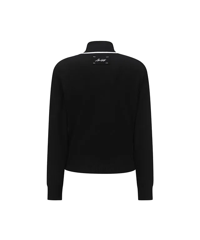ANEW Golf: Women High Neck Zip - Black