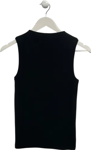 Arket Black High Neck Top UK S