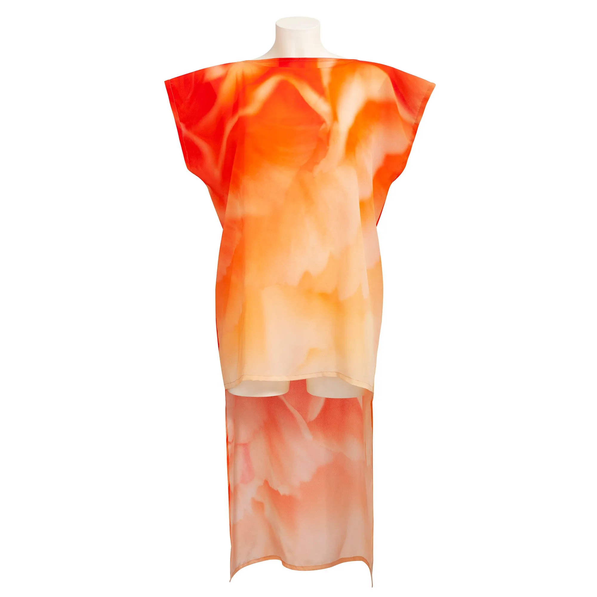 Asymmetric Silk Kaftan