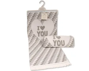 Baby Acrylic Hanger Shawl - I Love You - Bw-110-415
