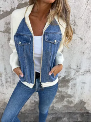 Beatrix | Modern jacket with denim