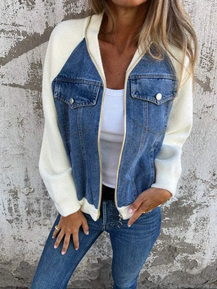 Beatrix | Modern jacket with denim