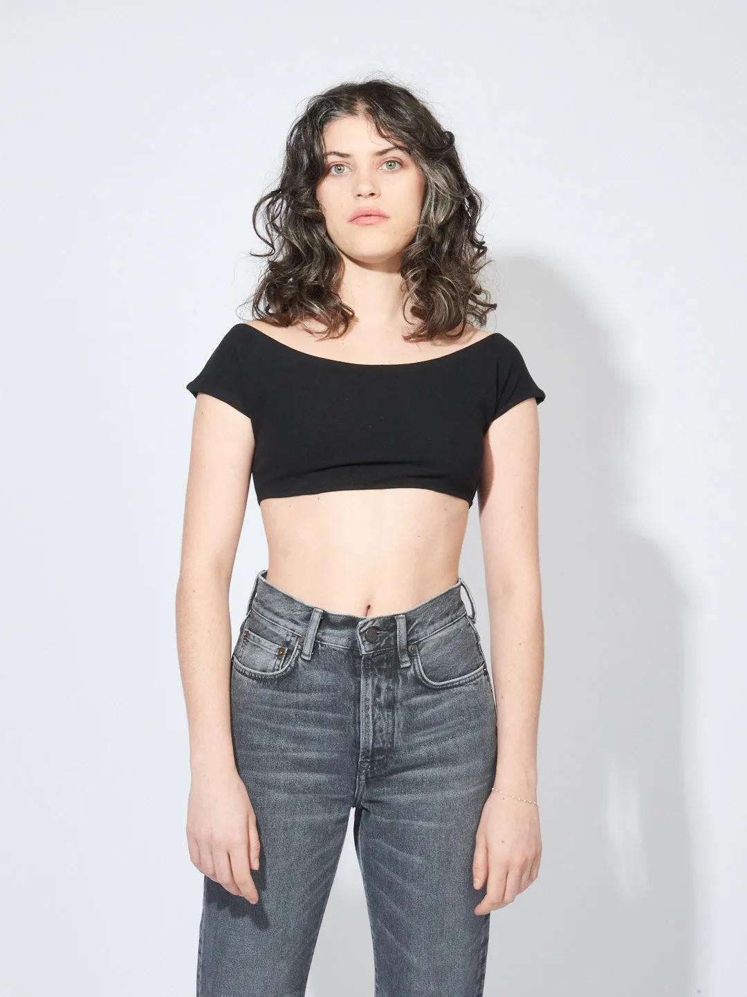 Black Salinas Crop Top