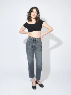 Black Salinas Crop Top
