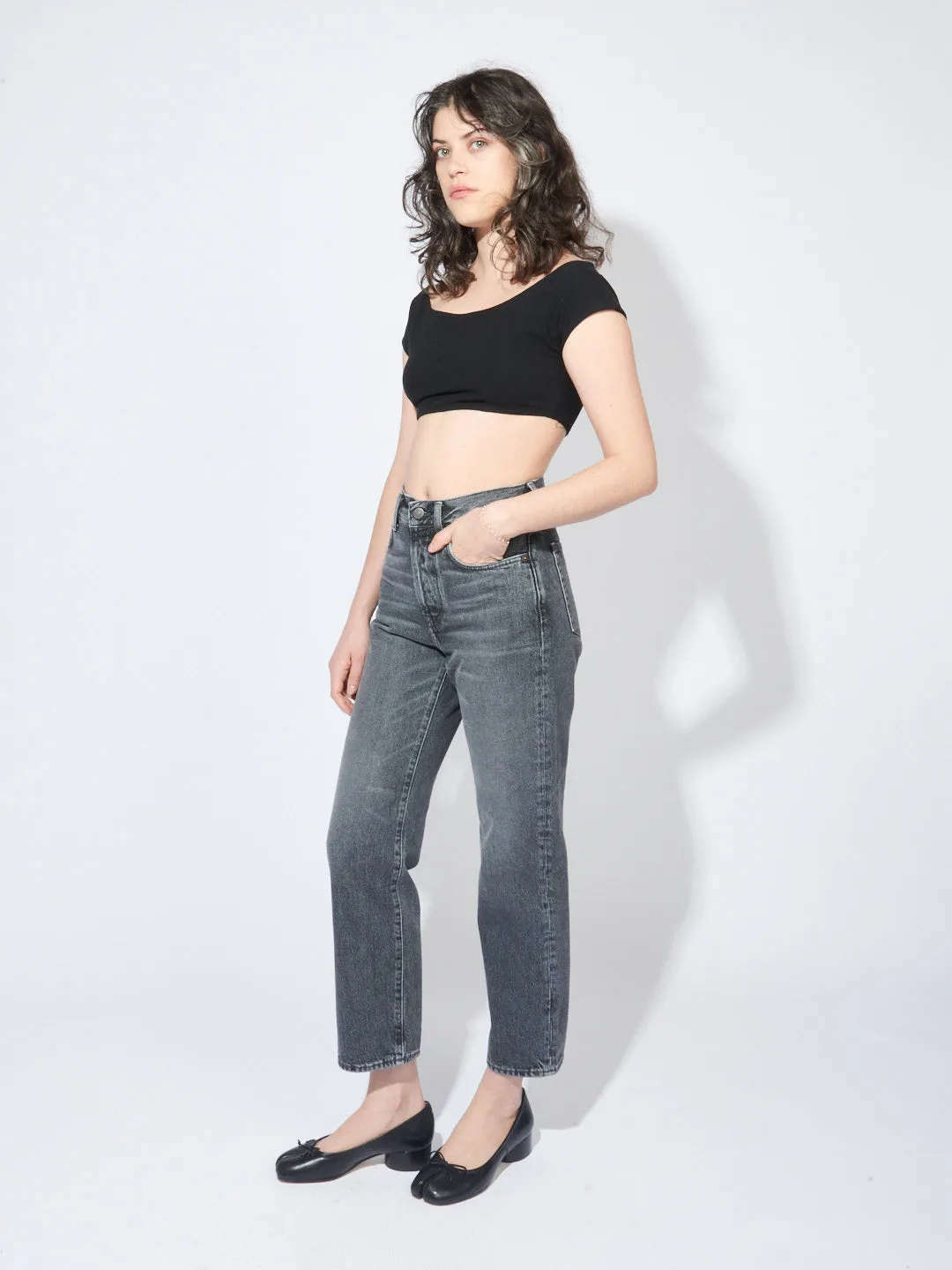 Black Salinas Crop Top