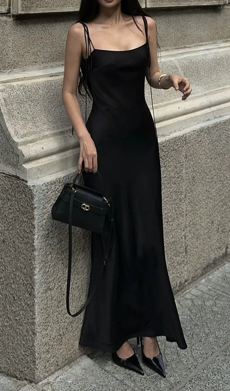 Black Simple Evening Gowns, Party Prom Dress    fg7466