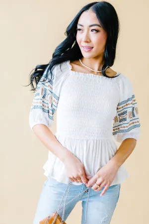 Boho Babe Peplum Top