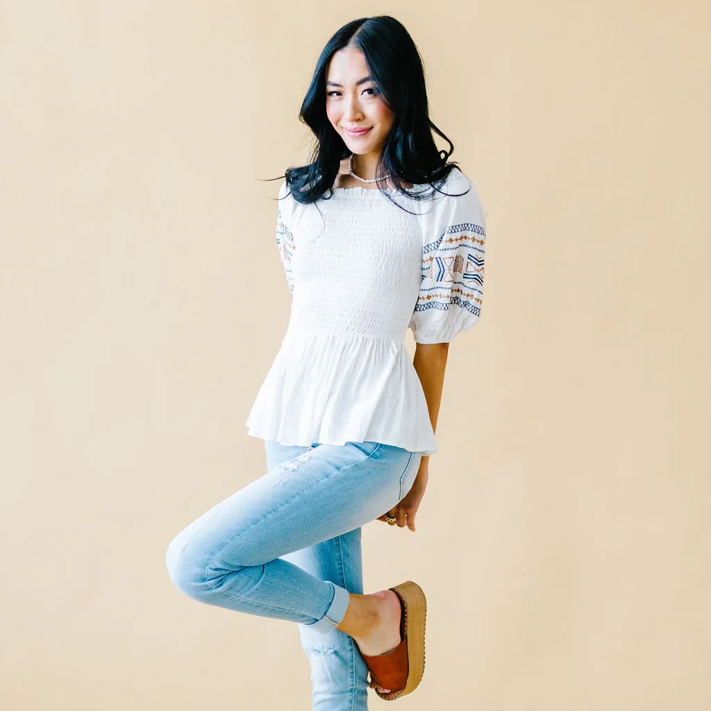 Boho Babe Peplum Top