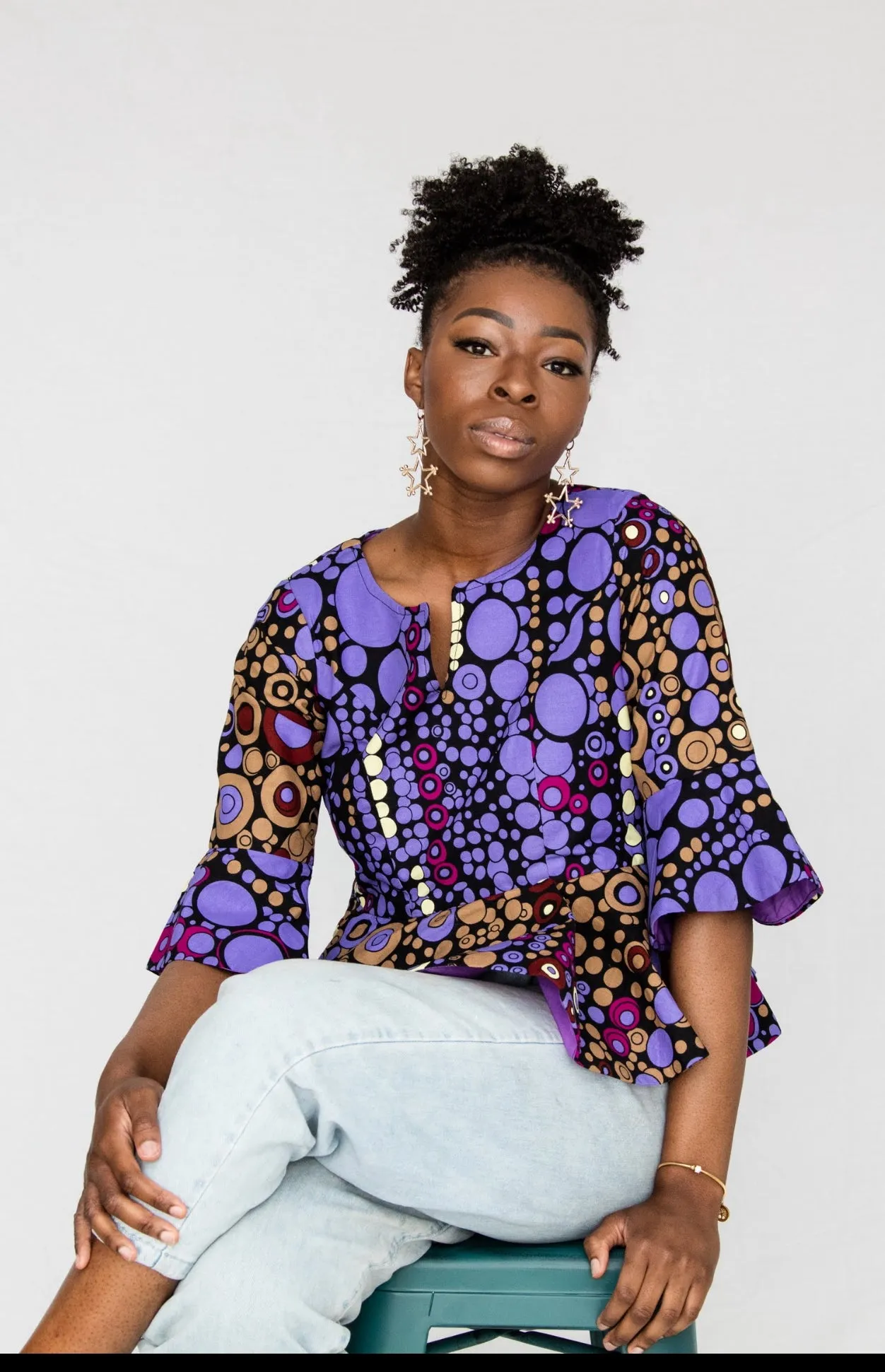 Boye Top- peplum  and flare hands