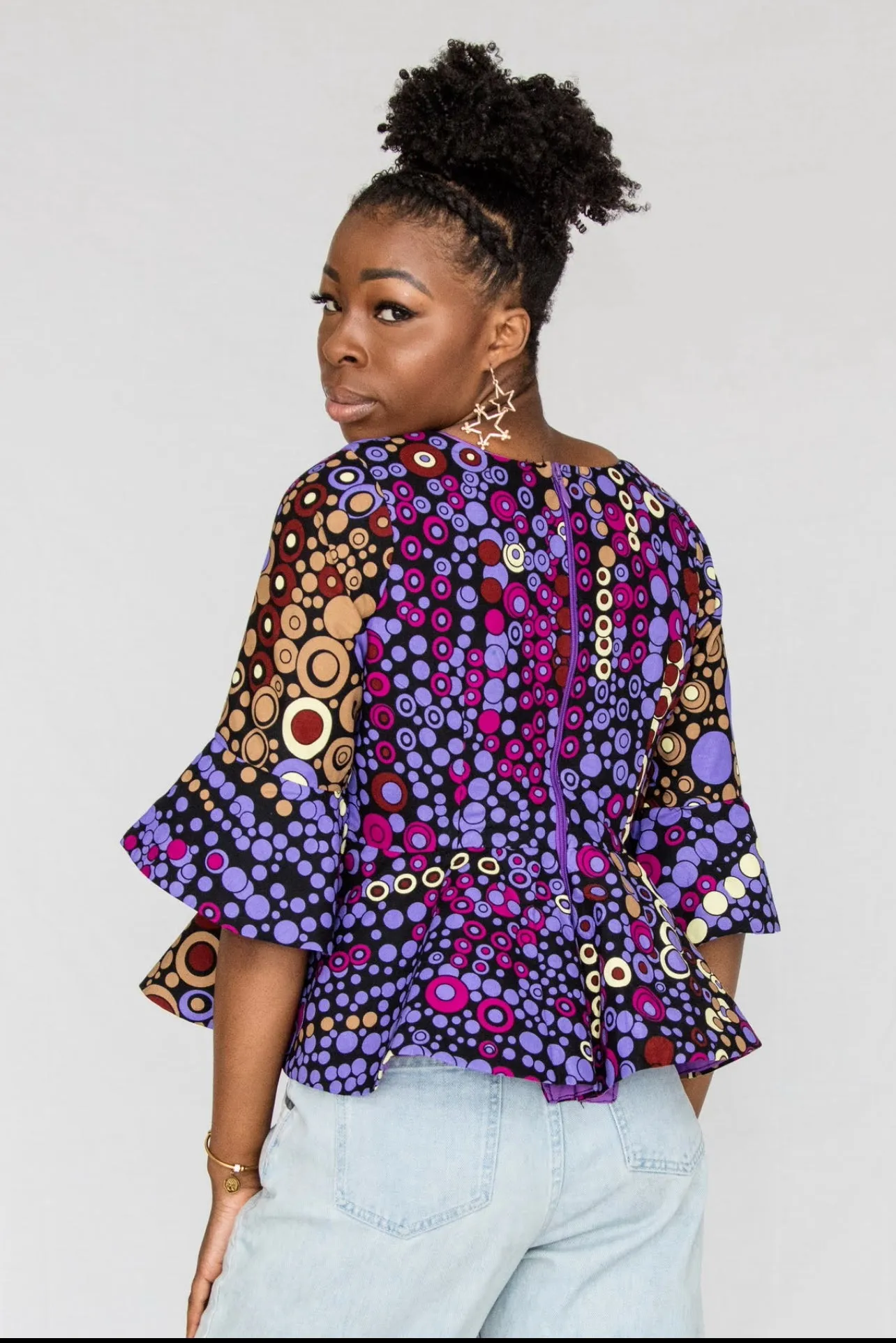 Boye Top- peplum  and flare hands