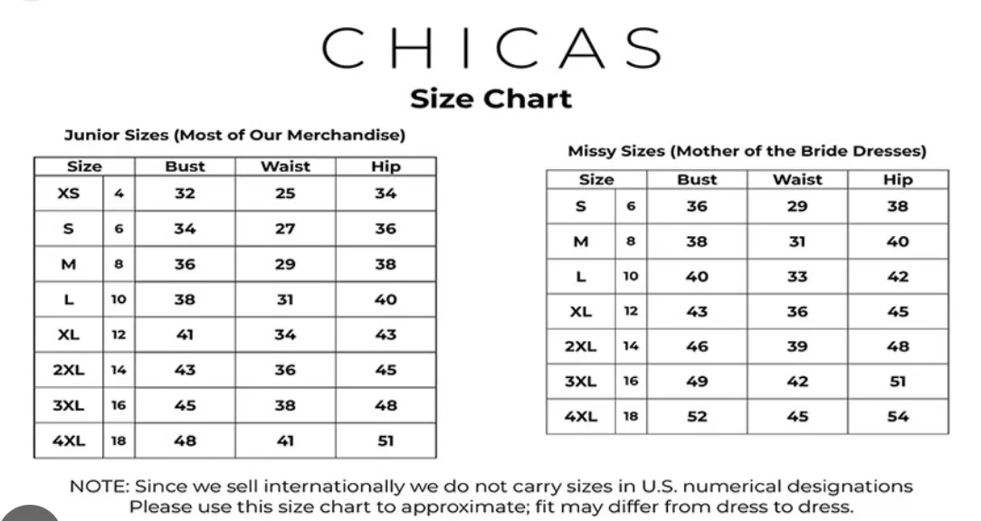 Chicas Evening Gown C821