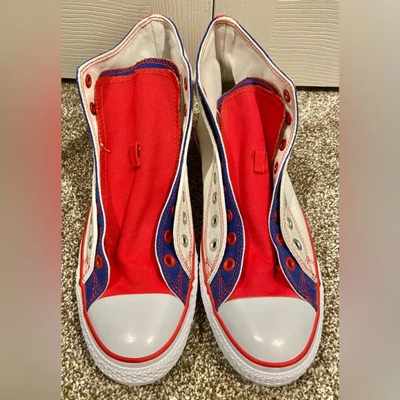 Converse Chuck Taylor All Star High Tops Mens 10.5 Womens 12 Kansas KU Jayhawks
