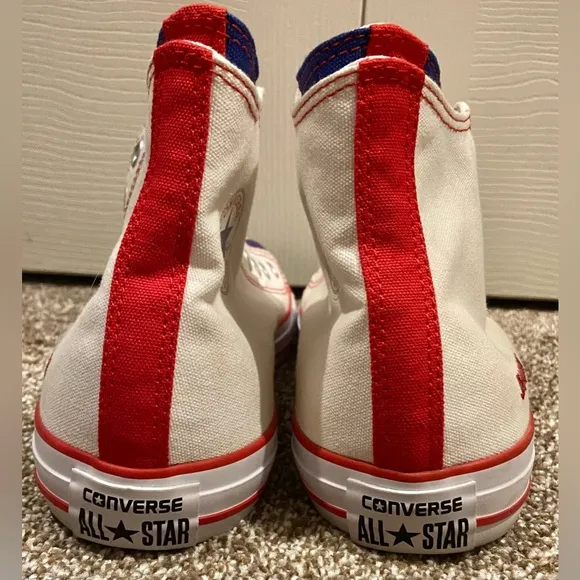 Converse Chuck Taylor All Star High Tops Mens 10.5 Womens 12 Kansas KU Jayhawks