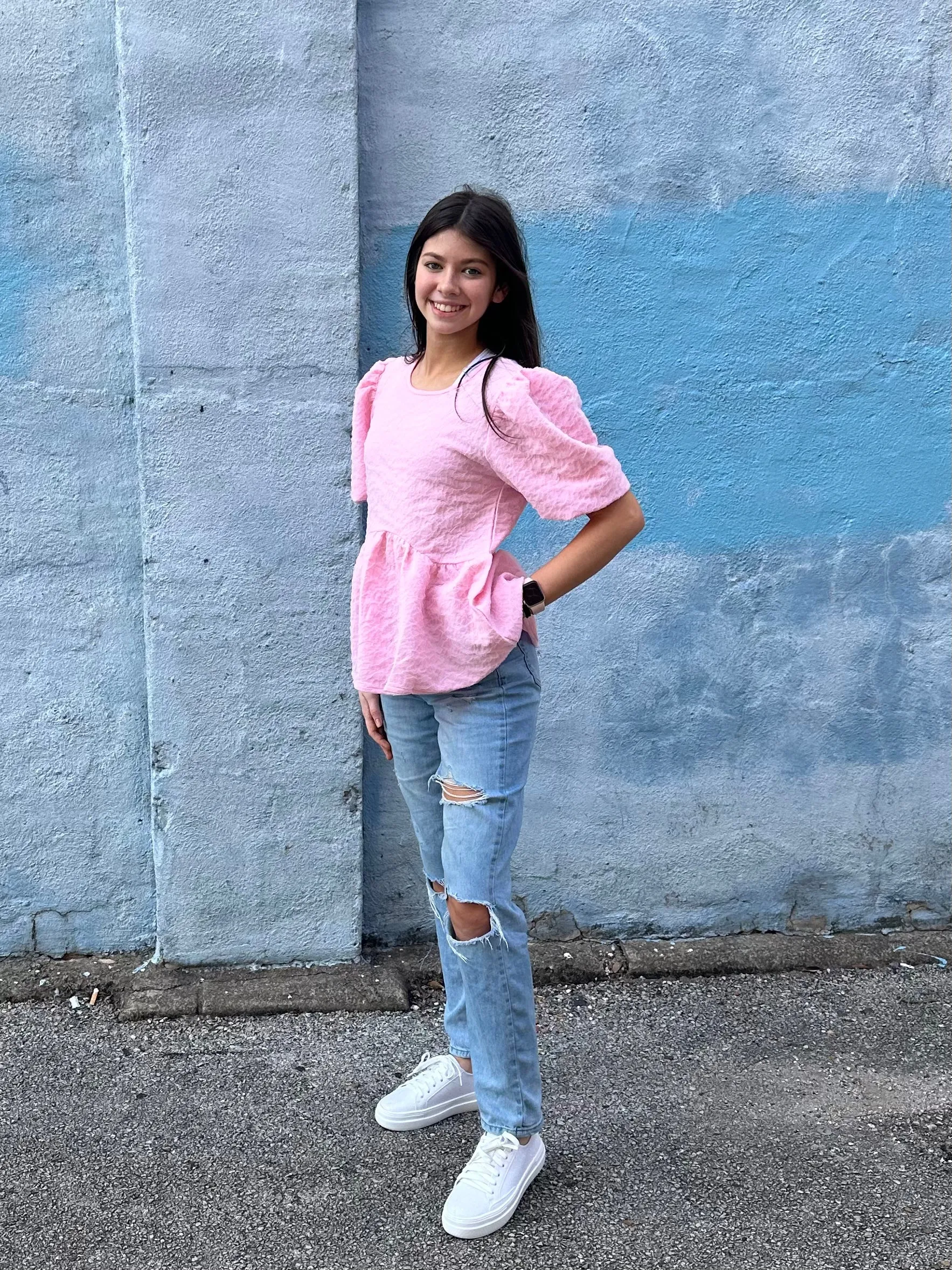 Cotton Candy Top: Baby Pink
