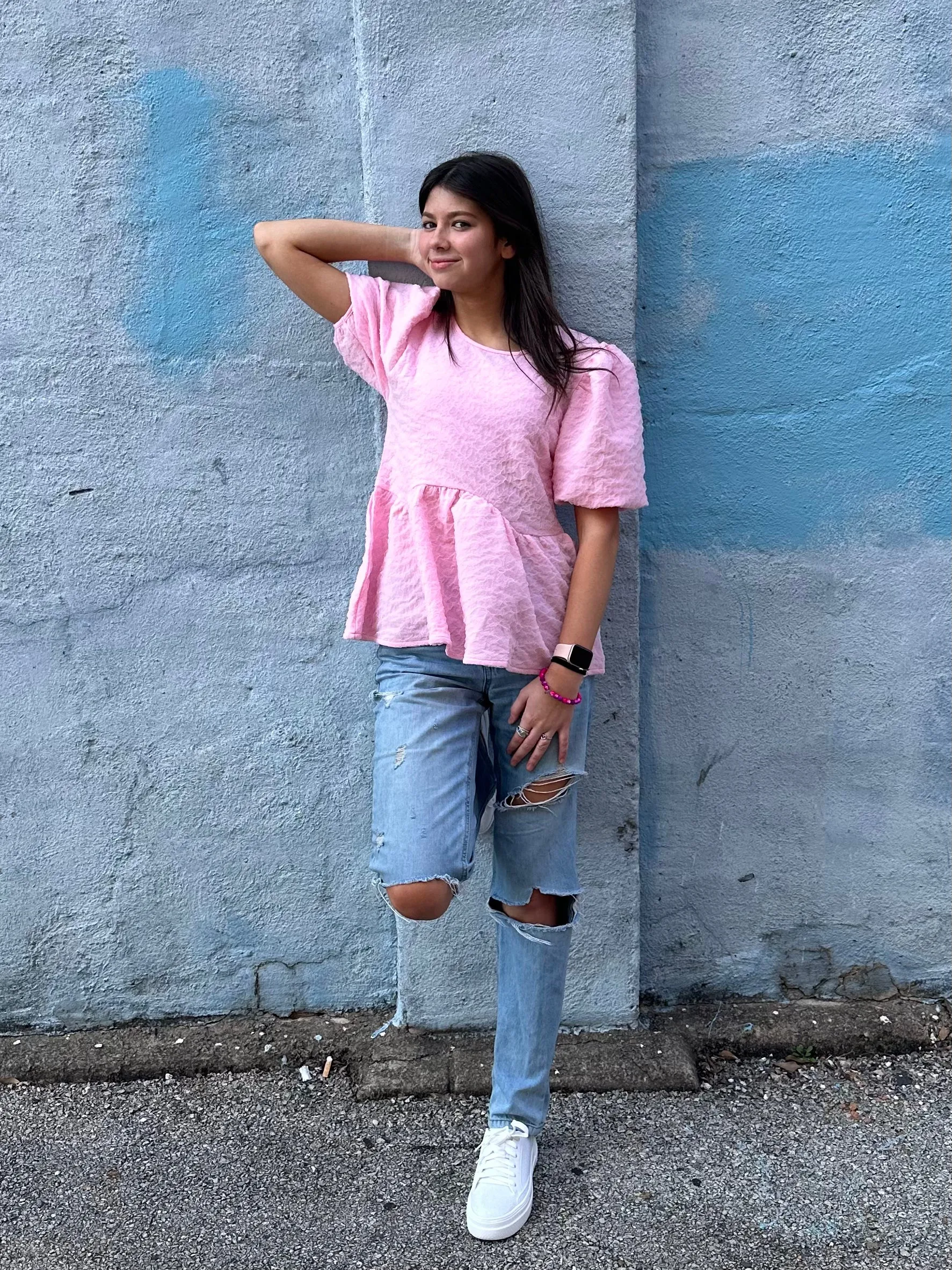 Cotton Candy Top: Baby Pink
