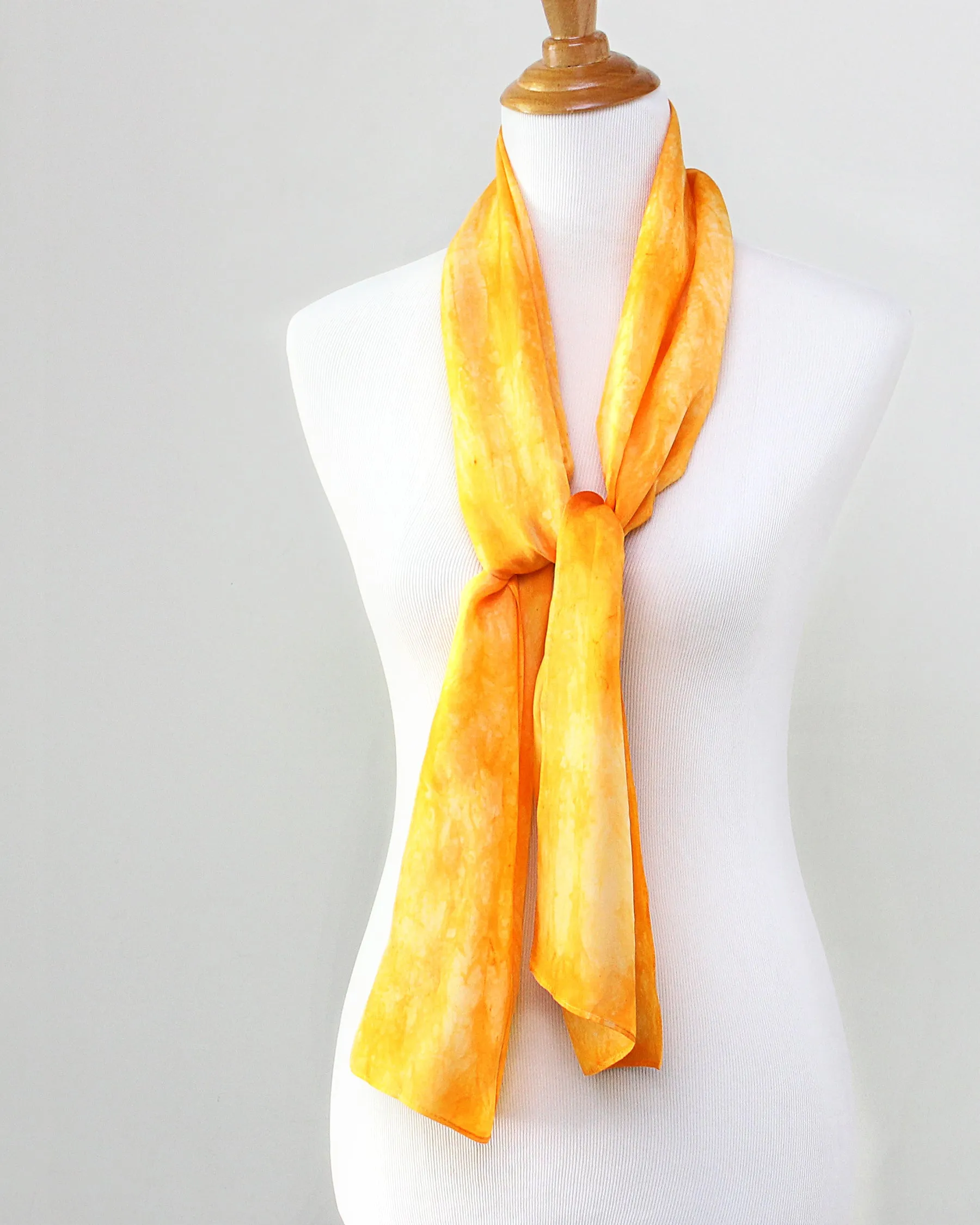 Dandelion Gold Silk Scarf