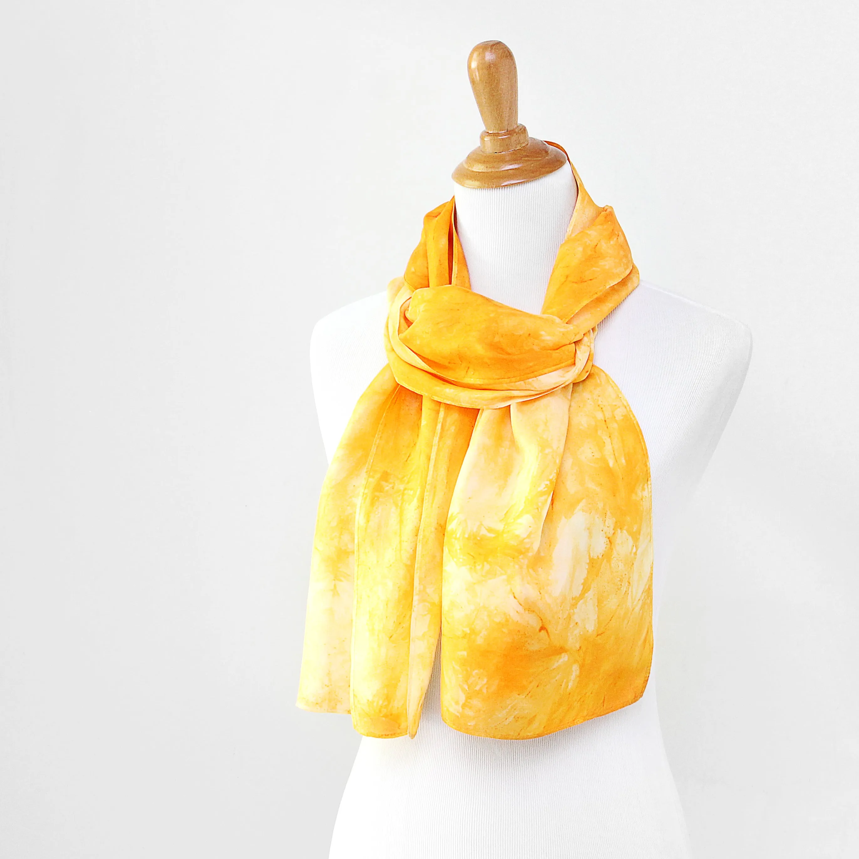 Dandelion Gold Silk Scarf