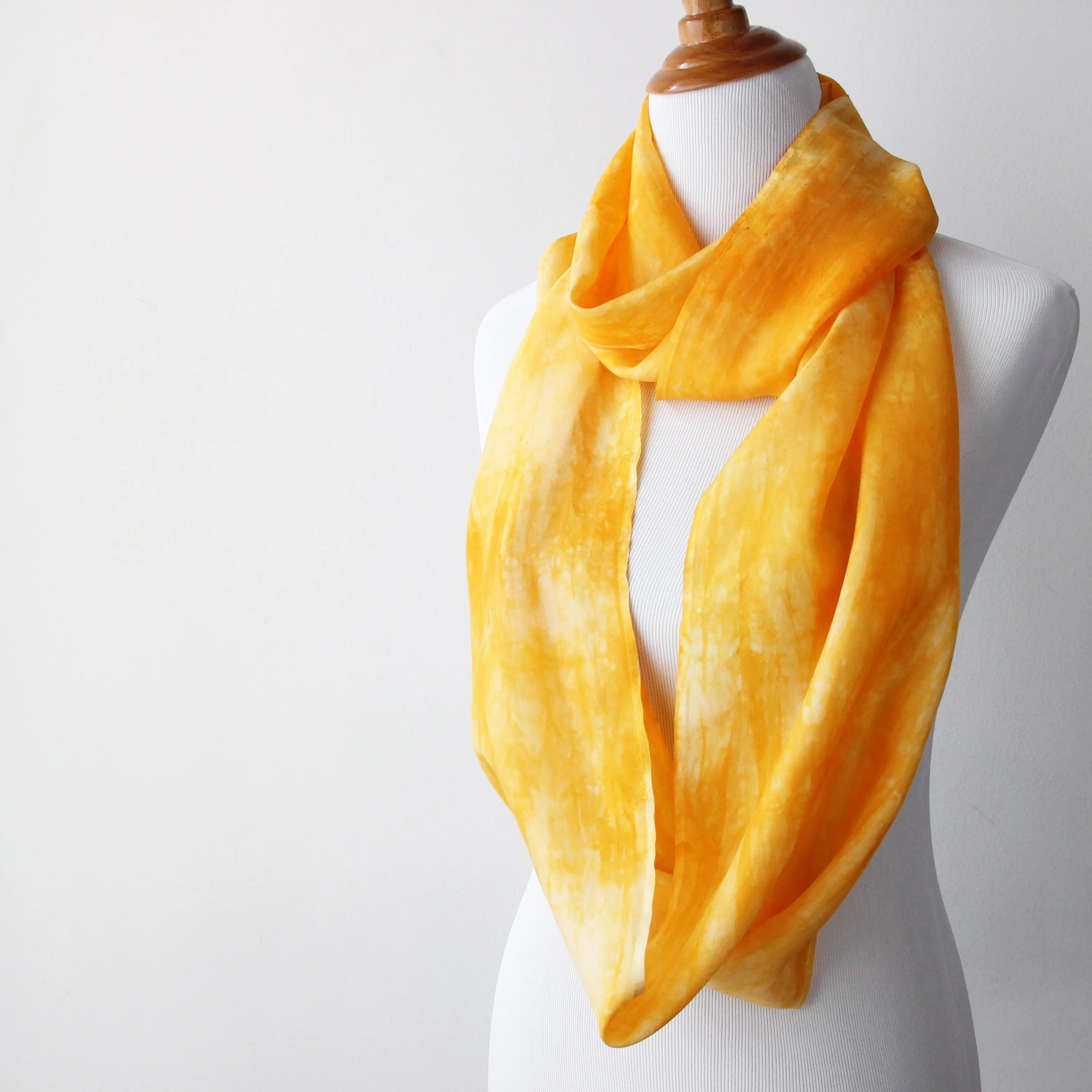 Dandelion Gold Silk Scarf