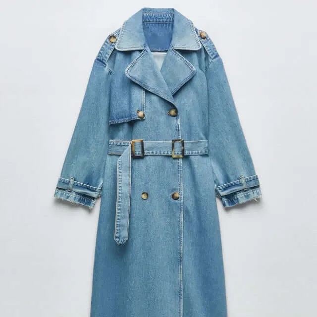 Denim Trench Coats