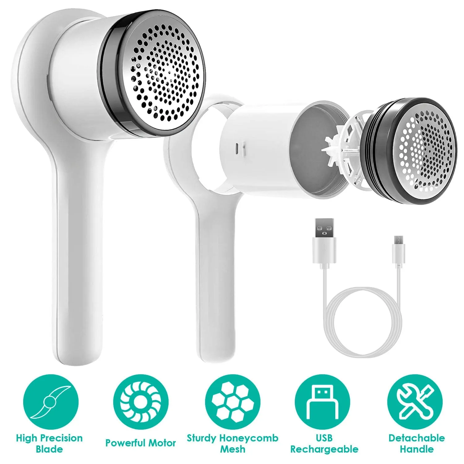 Electric Fuzz Pilling Trimmer Sweater Shaver with Detachable Handle