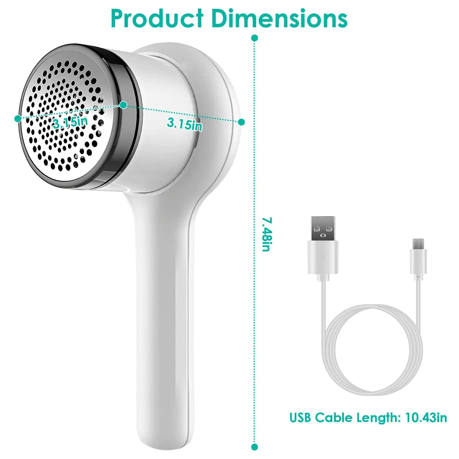 Electric Fuzz Pilling Trimmer Sweater Shaver with Detachable Handle