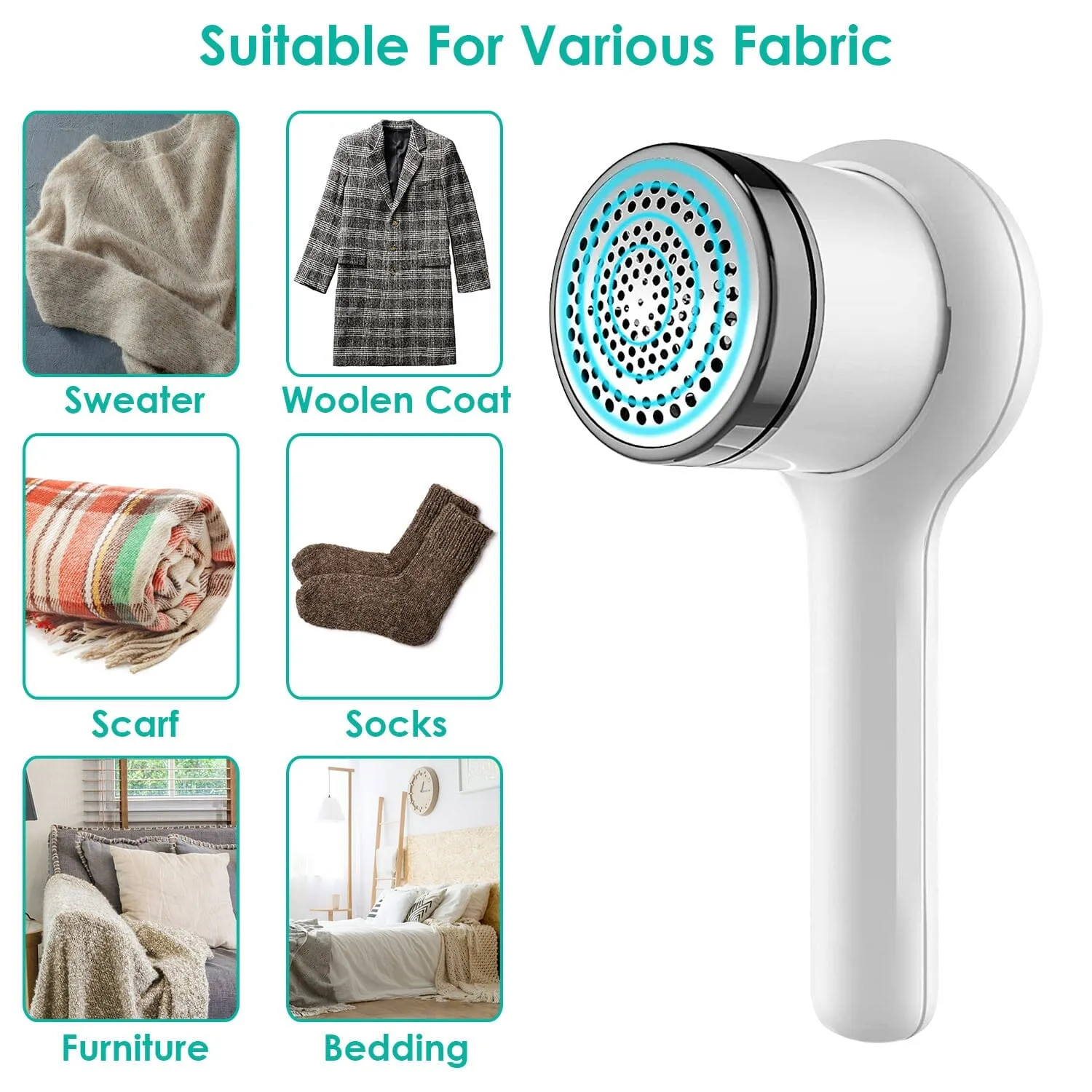 Electric Fuzz Pilling Trimmer Sweater Shaver with Detachable Handle