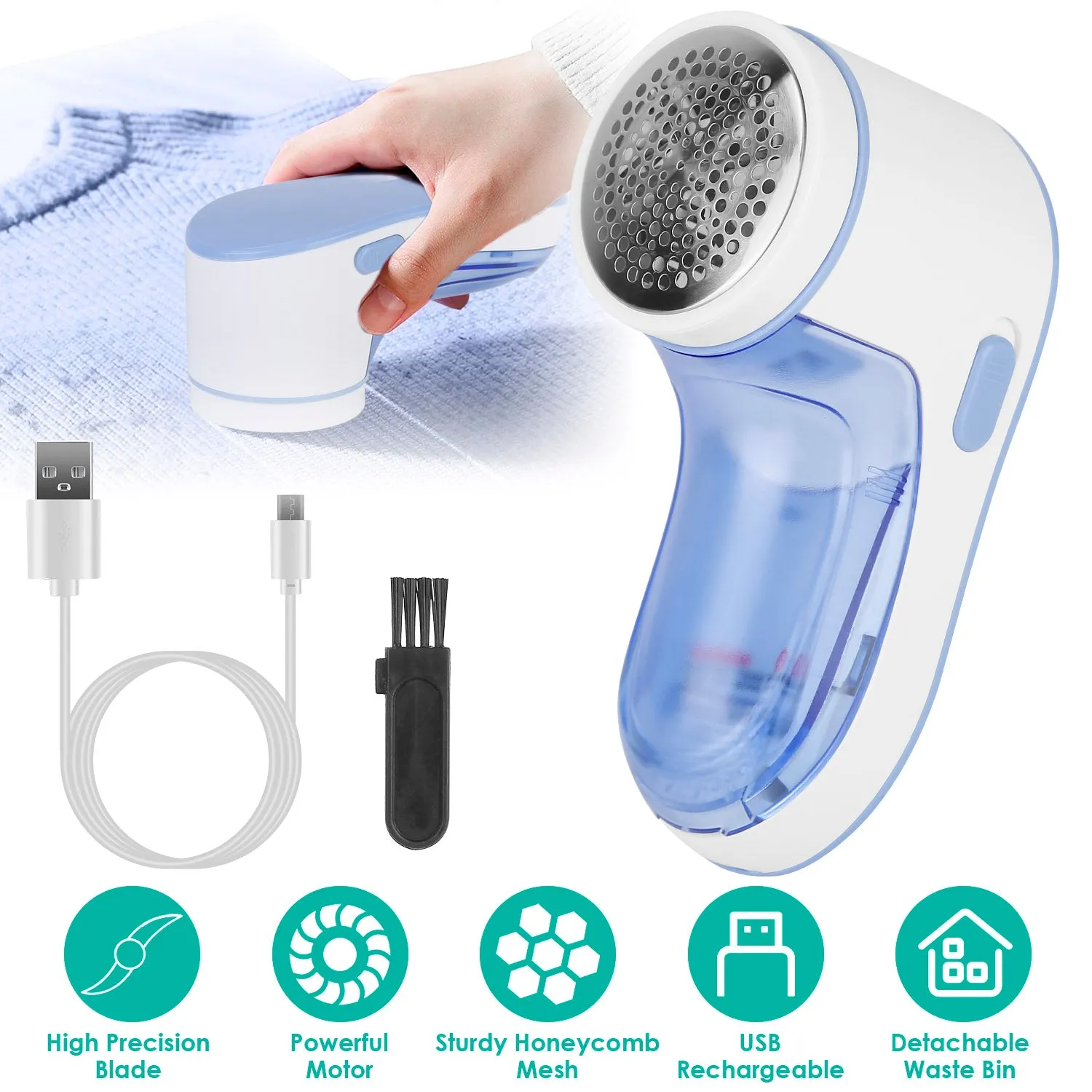 Electric Lint Shaver USB Rechargeable Fabric Clothes Lint Fluff Remover