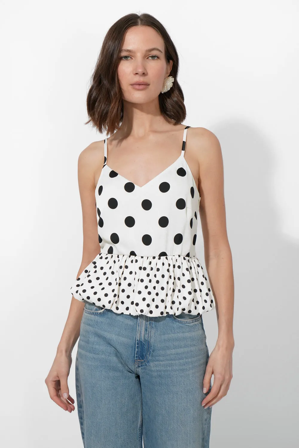 Estella Polka Dot Balloon Top