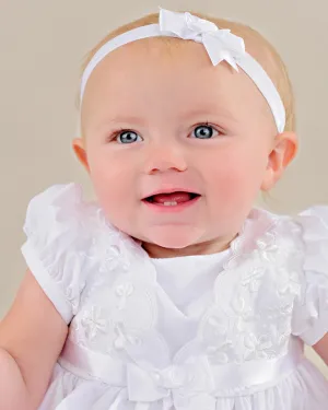 Faye Christening Dress and Headband - LTMAL-FAYE