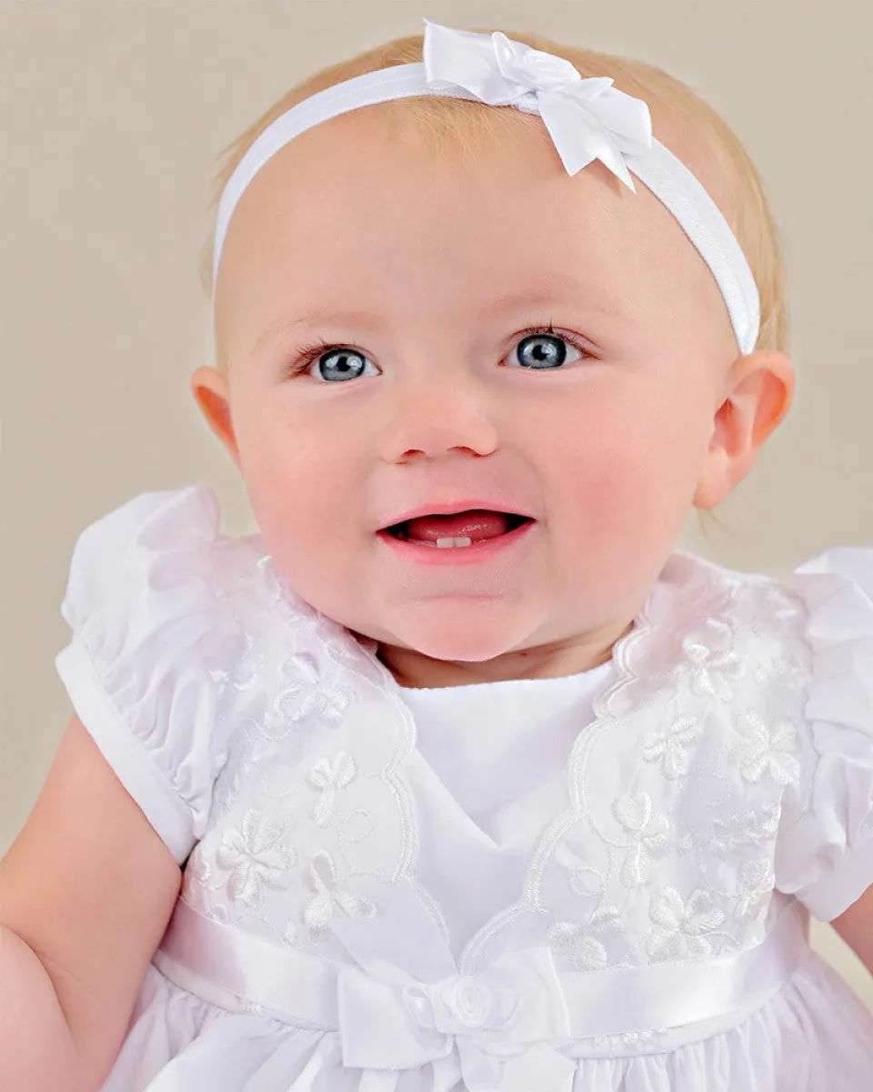 Faye Christening Dress and Headband - LTMAL-FAYE