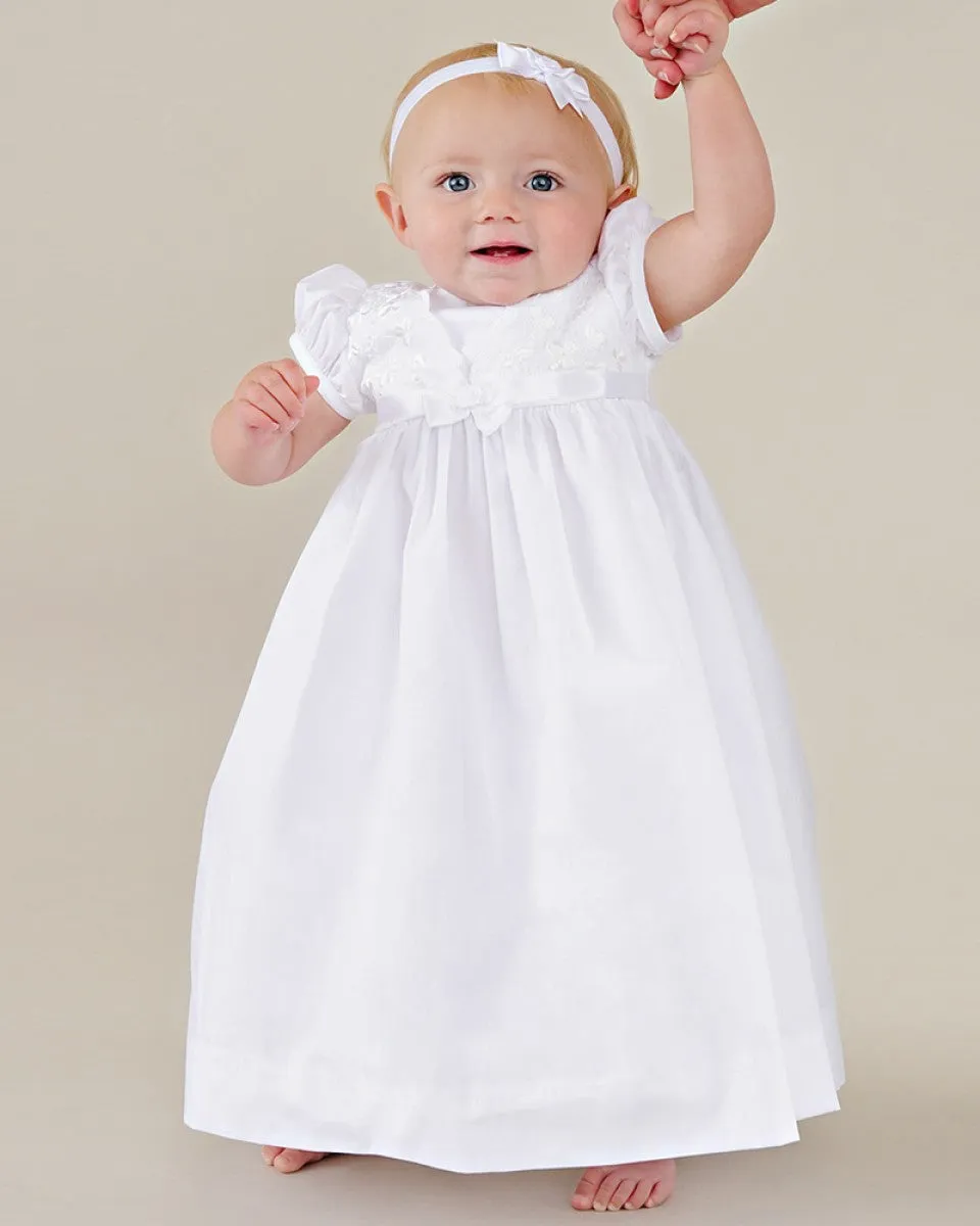 Faye Christening Dress and Headband - LTMAL-FAYE