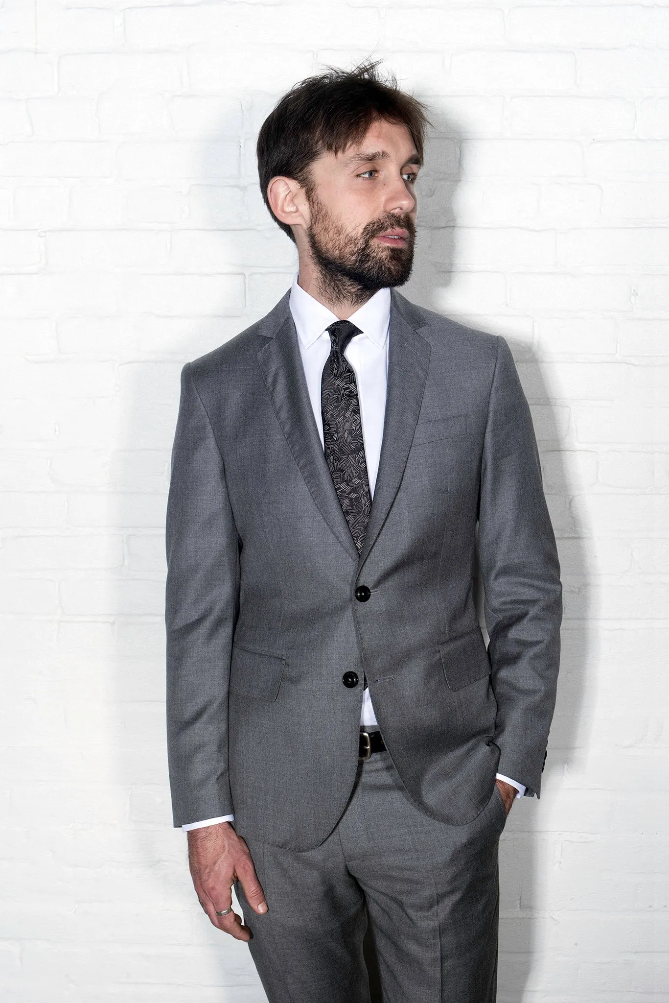 FINAL SALE: 2020 Version BKT50 Tailored Jacket in Super 110s Twill - Dove Gray