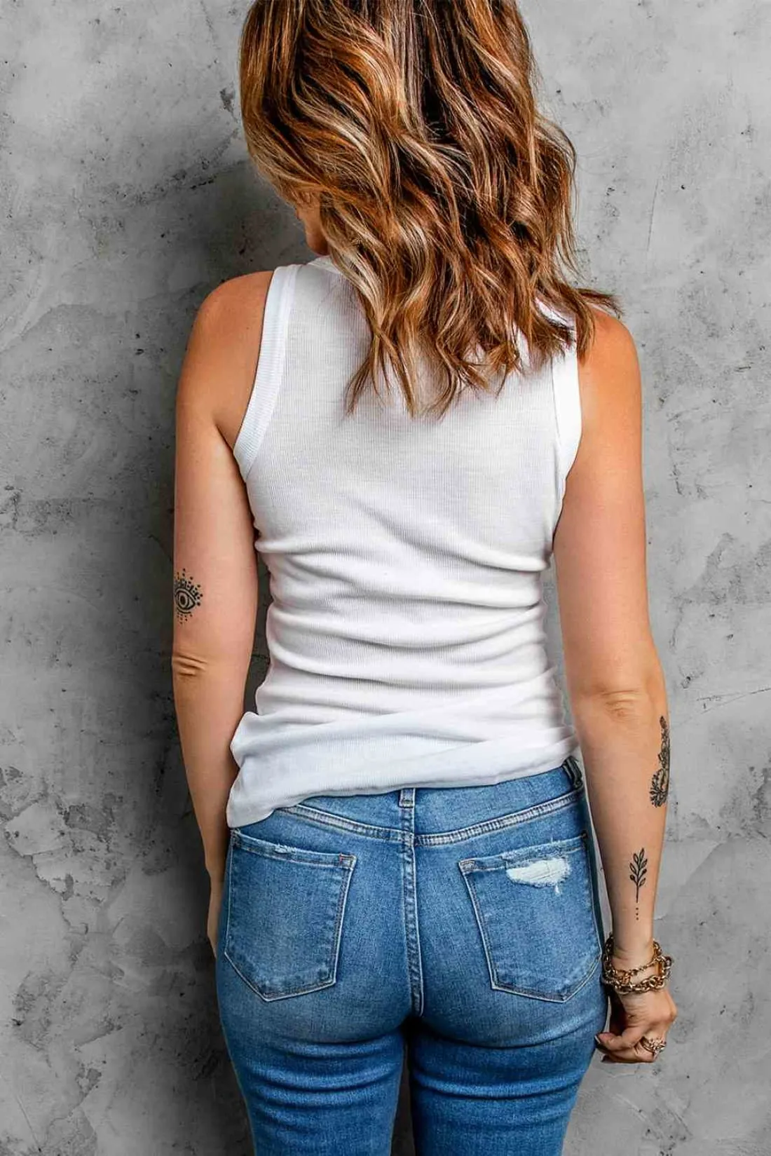 Fitted High-Neck Tank