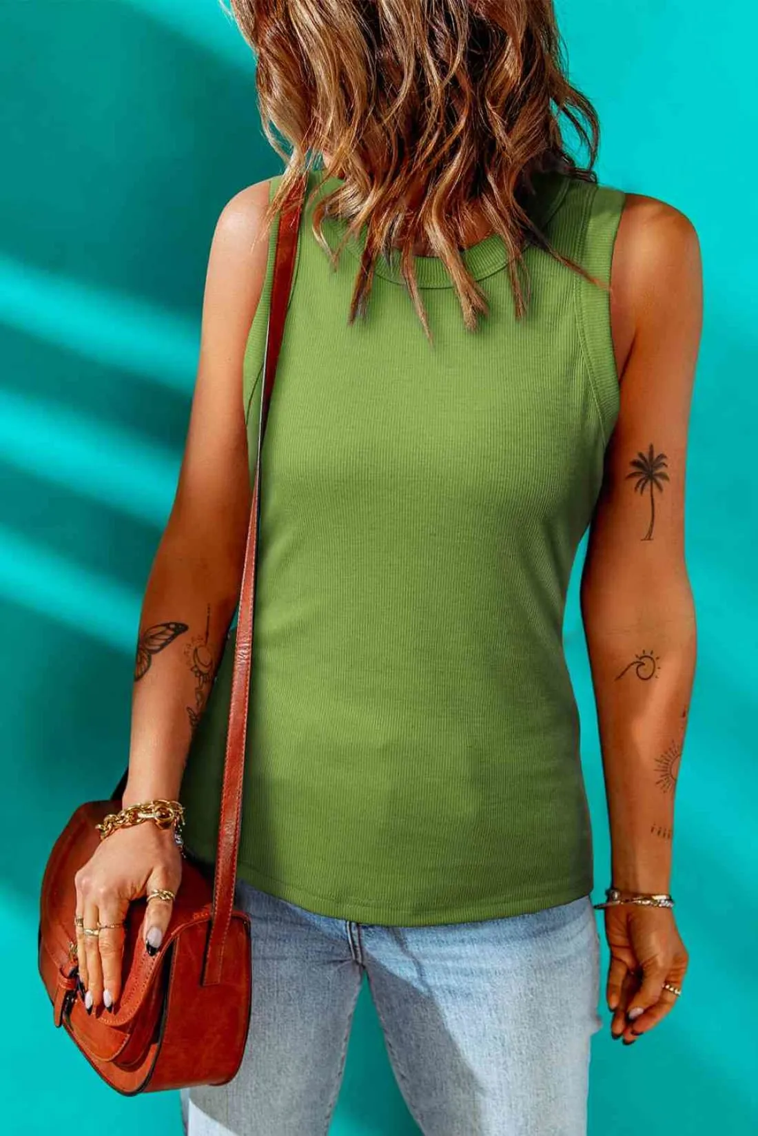 Fitted High-Neck Tank