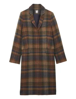 Franck khaki with checks coat
