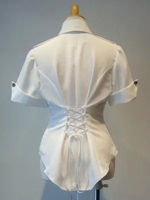 Gothic Lolita Coats White Lace Up Top Cotton Blend Lolita Outwears
