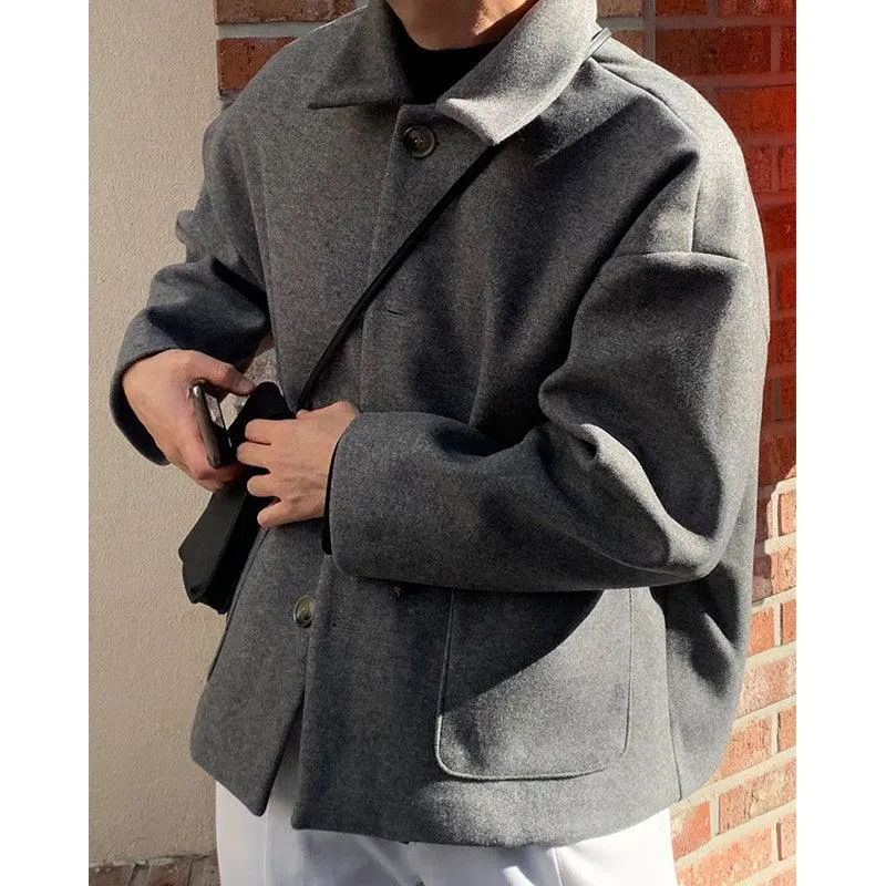 Grey Lapel Jacket