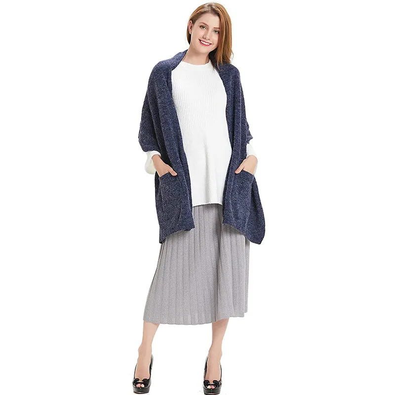 HANERDUN Women Warm Pashmina Shawl Wrap Winter Soft Cashmere Scarf with Pockets