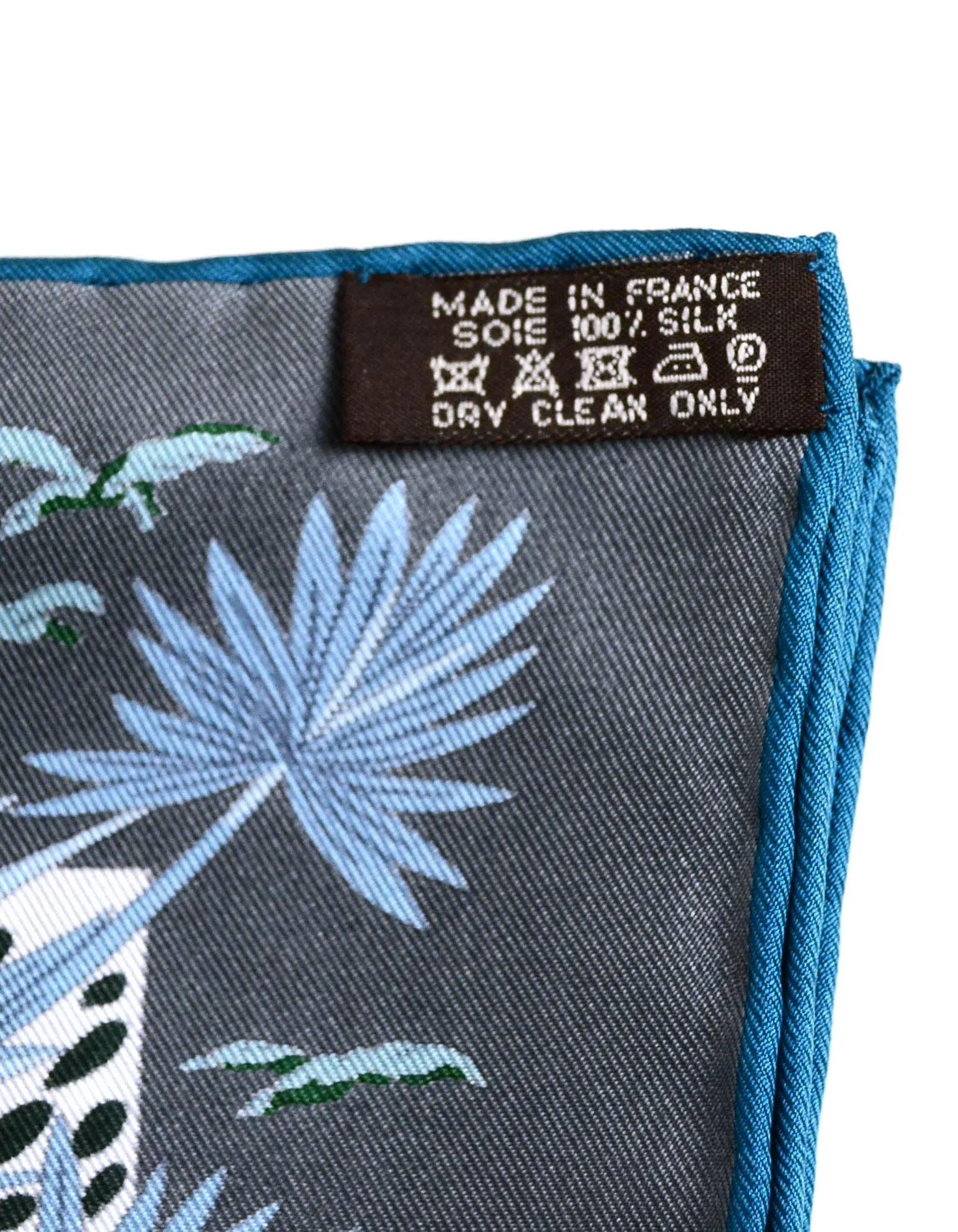 Hermes Gris/Bleu Glacier/Vert Jardin a Sintra 90cm Silk Scarf