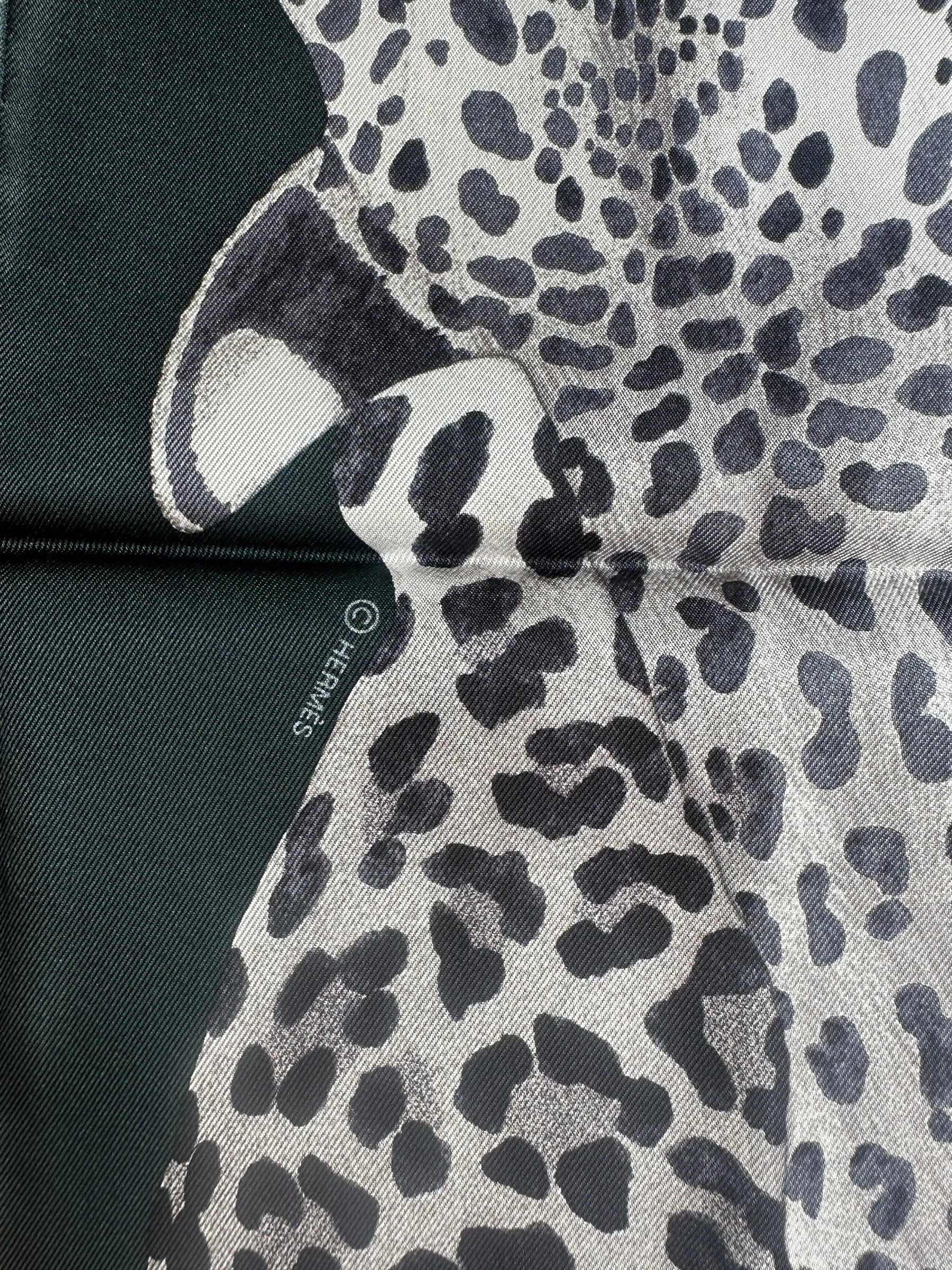 Hermes NEW Lazy Leopardesses 90cm Silk Scarf