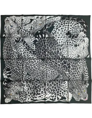 Hermes NEW Lazy Leopardesses 90cm Silk Scarf