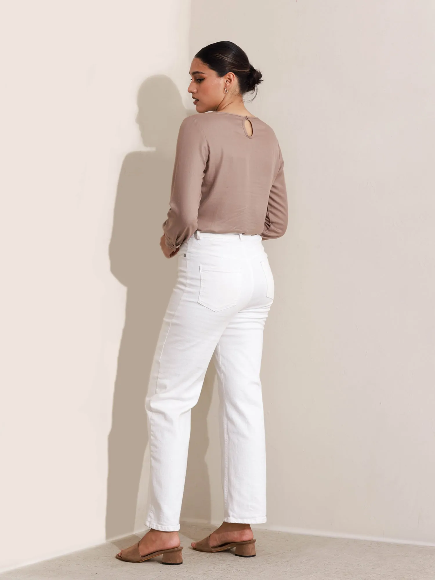 High Neck Long Sleeve Top