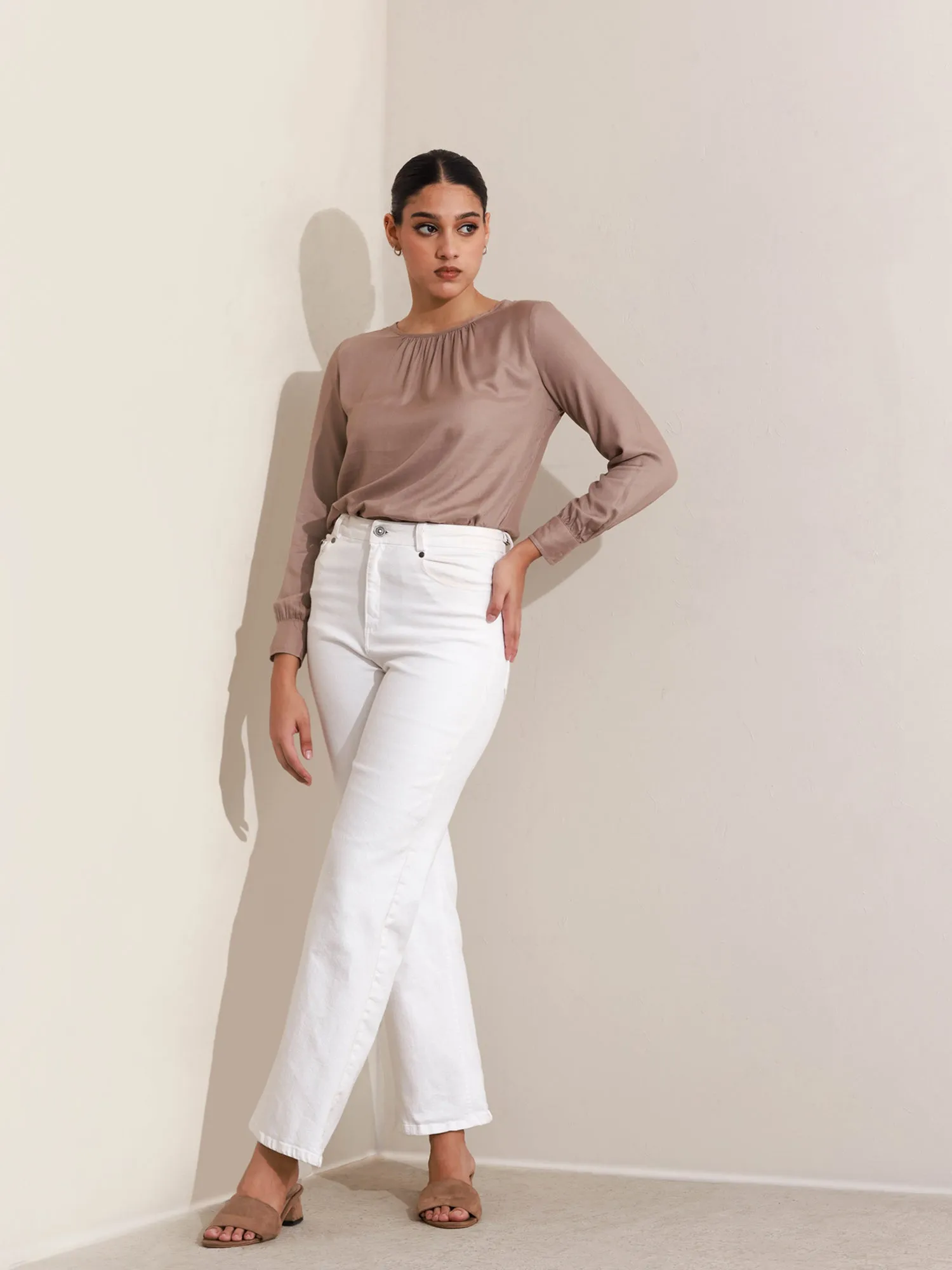 High Neck Long Sleeve Top