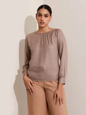 High Neck Long Sleeve Top