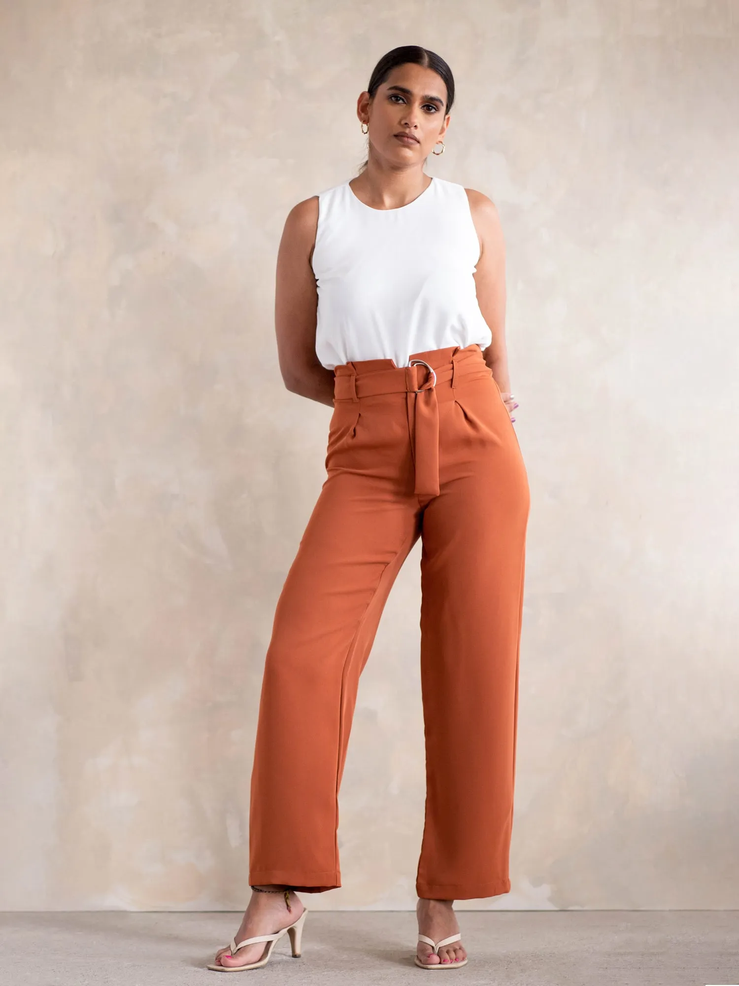 High Neck Sleeveless Top