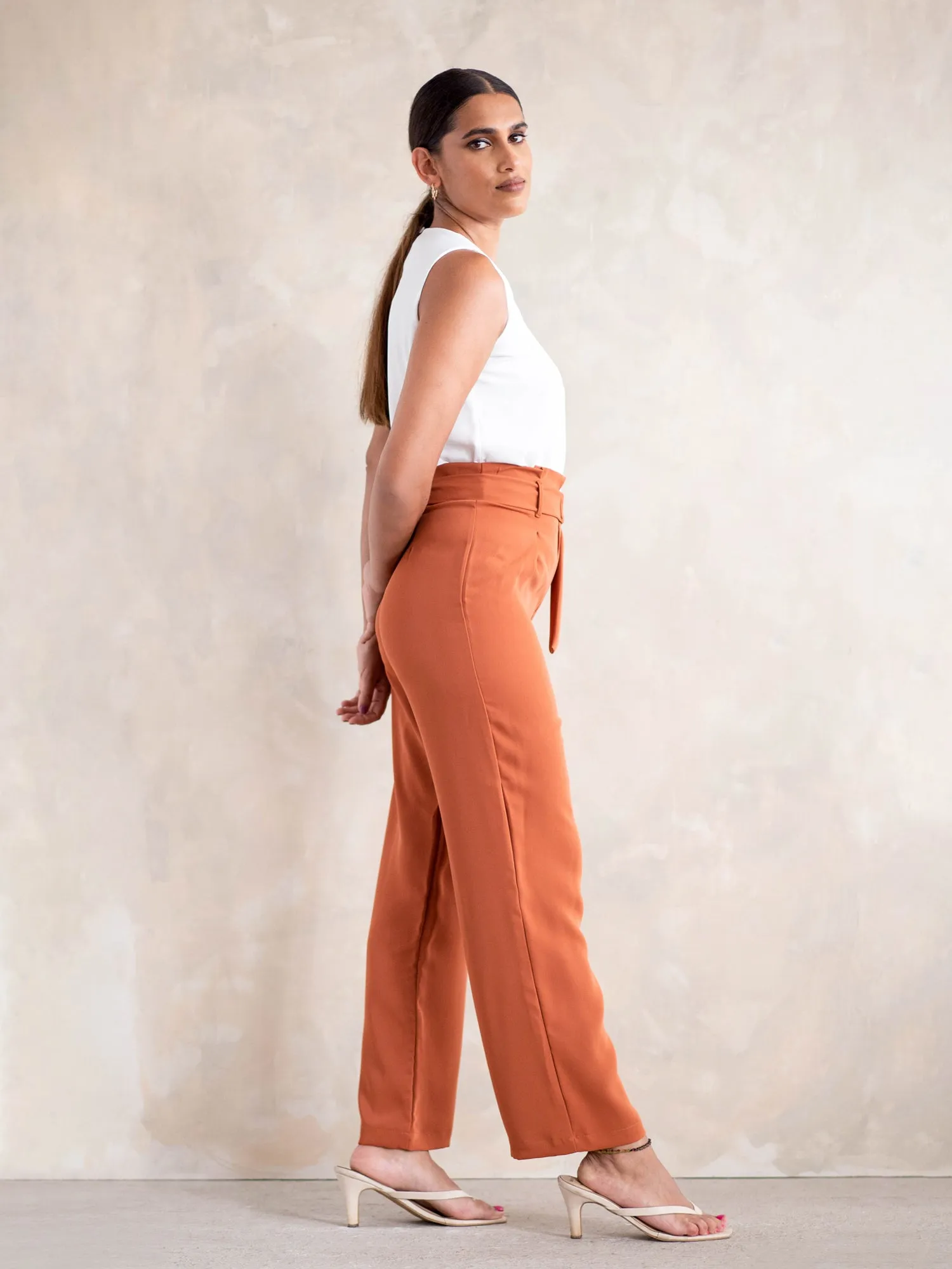 High Neck Sleeveless Top