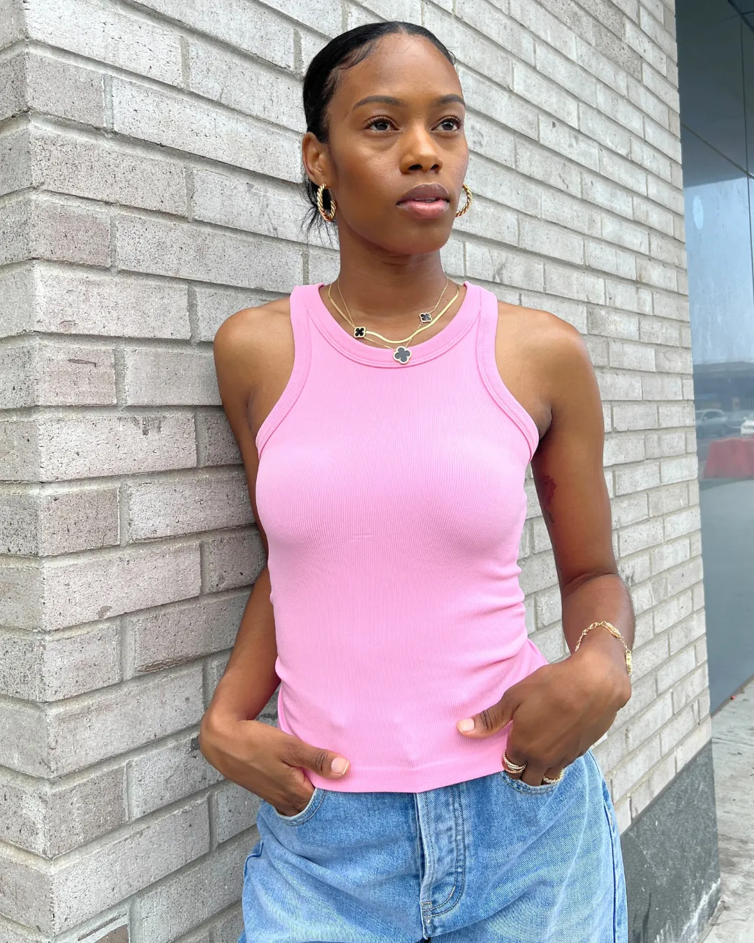 High Neck Tank Top